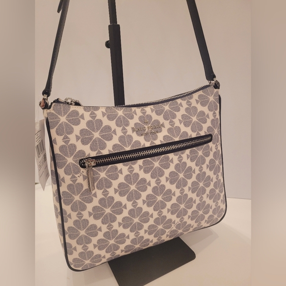 Kate Spade Flower Navy and Cream Crossbody Bag - Picture 2 of 7